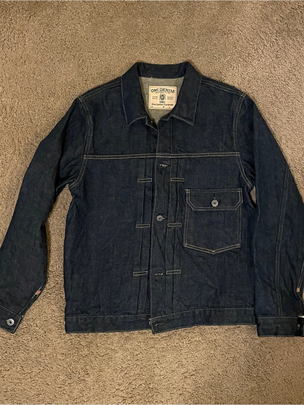 ONI Denim “ISHIKAWADAI" 15OZ TYPE Ⅰ JACKET